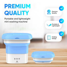 Load image into Gallery viewer, Foldable Portable Mini Washing Machine – Compact Ultrasonic Washer for Clothes, Travel &amp; Apartments
